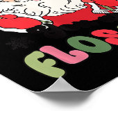 クリスマス歯科医サンタFlをお休みする時に ポスター (角)