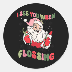クリスマス歯科医サンタFlをお休みする時に ラウンドシール