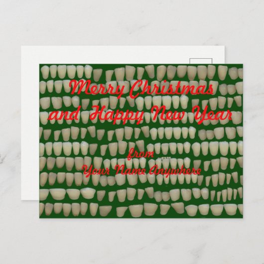 クリスマス歯科医歯科矯正医歯科衛生士 シーズンポストカード (正面/裏面)