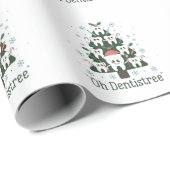 クリスマス歯科用ツリー歯科Oh歯列歯 ラッピングペーパー (ロールコーナー)