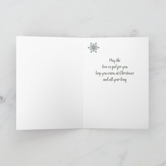 クリスマス母からの私たち雪かわいい《鳥》アメリカゴガラ鳥 シーズンカード (内部)