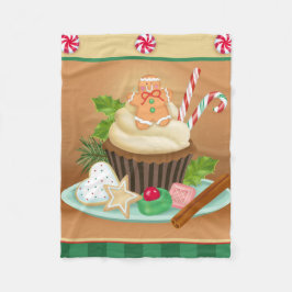 クリスマス毛布のための菓子 フリースブランケット