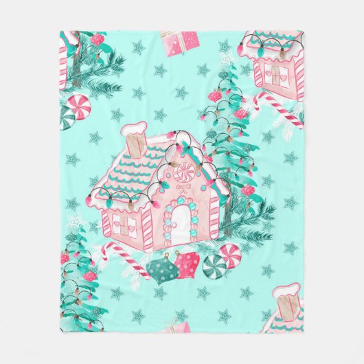 クリスマス毛布 フリースブランケット (正面)