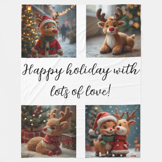 クリスマス毛布 フリースブランケット (正面)