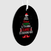 クリスマス気に先生おもしろい気に先生 オーナメント (正面)