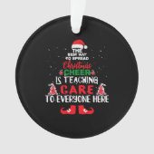 クリスマス気に先生おもしろい気に先生 オーナメント (正面)