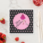 クリスマス気のあるそぶりをした紙ナプキン スタンダードランチョンナプキン (インサイチュ)