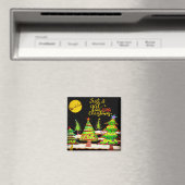 クリスマス気分が大好きな少女 マグネット (インサイチュ (食洗機))