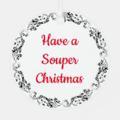 クリスマス気分が晴れる メタルオーナメント (裏面)