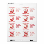 クリスマス気分が良い ラベル (フルシート)