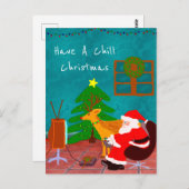 クリスマス気分が落ち着く ポストカード (正面/裏面)