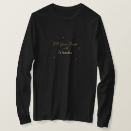 クリスマス気分でハート疑問に思を満たす Tシャツ