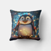 クリスマス気分のペンギン クッション (裏面)