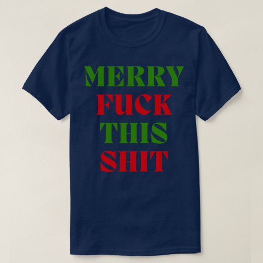 クリスマス気分の失礼な無礼なクリス Tシャツ (デザイン正面)