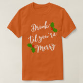 クリスマス気分の失礼な無礼なクリス Tシャツ (デザイン正面)