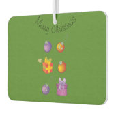 クリスマス気分の新入生 カーエアーフレッシュナー (左)