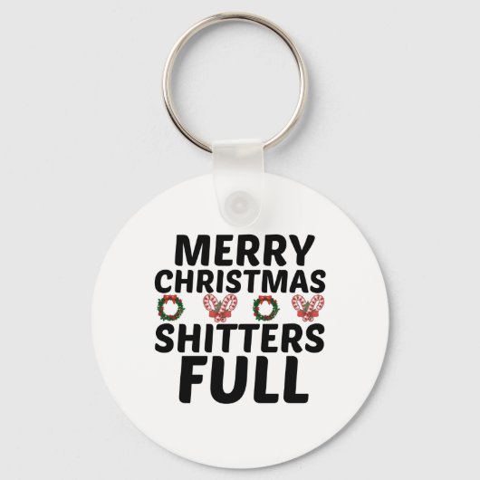 クリスマス気分の気分が満杯 キーホルダー (正面)