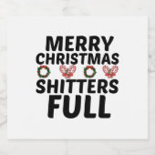 クリスマス気分の気分が満杯 ビールラベル (シングルラベル)