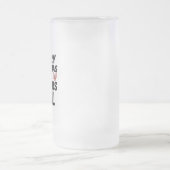 クリスマス気分の気分が満杯 フロストグラスビールジョッキ (中央)