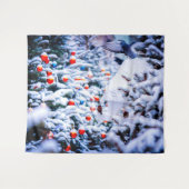 クリスマス気分の素晴らしい タペストリー (正面(横))