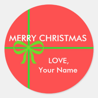 クリスマス気分の良いシール ラウンドシール