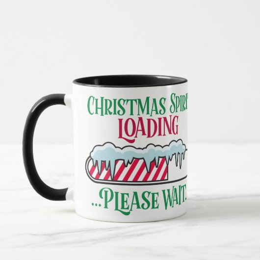 クリスマス気分の負荷 マグカップ (左)