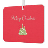 クリスマス気分の赤いフレッシュ カーエアーフレッシュナー (左)