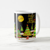 クリスマス気分を味わうコーヒーマグが大好きな女の子 コーヒーマグカップ (正面右)