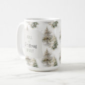 クリスマス気分満載のホリデーコーヒーマグ コーヒーマグカップ (正面左)