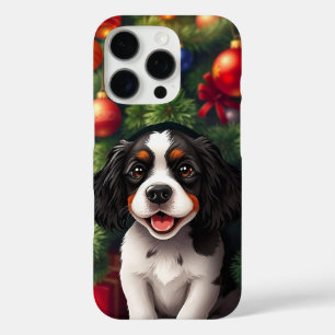 ❄️🐶 クリスマス気分満載の可愛いホリデーパピー iPhone 16 PROケース