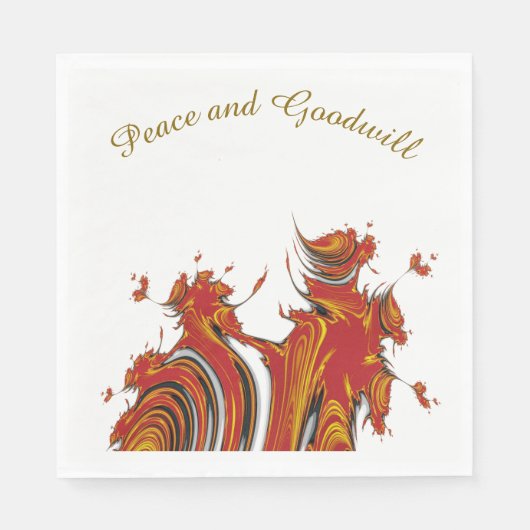 クリスマス気分 スタンダードランチョンナプキン (正面)