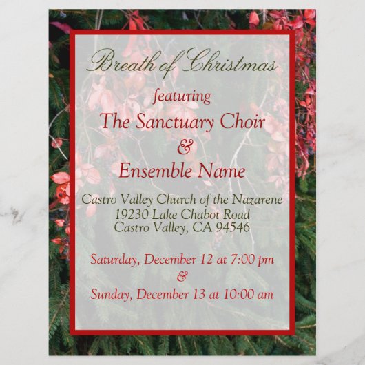 クリスマス気分 チラシ (正面)