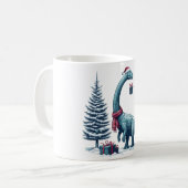 クリスマス気管支索恐竜 コーヒーマグカップ (正面左)