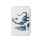 クリスマス気管支索恐竜 バスマット (正面縦)