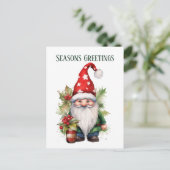 クリスマス水の色格言追加文字休日 シーズンポストカード (スタンド正面)