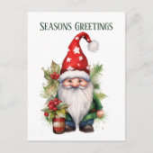 クリスマス水の色格言追加文字休日 シーズンポストカード (正面)