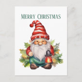 クリスマス水の色格言追加文字休日 シーズンポストカード (正面)