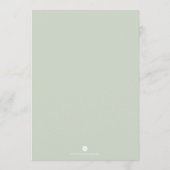 クリスマス水彩座席表プラン 招待状 (裏面)