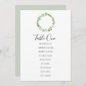 クリスマス水彩座席表プラン 招待状 (正面/裏面)