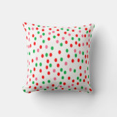 クリスマス水玉模様 クッション (正面)