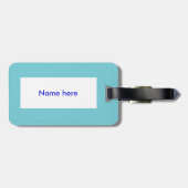 クリスマス海の生き物パーソナライズされた ラゲッジタグ (裏面横)