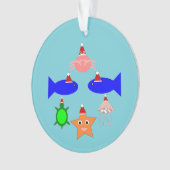 クリスマス海の生き物 オーナメント (正面)