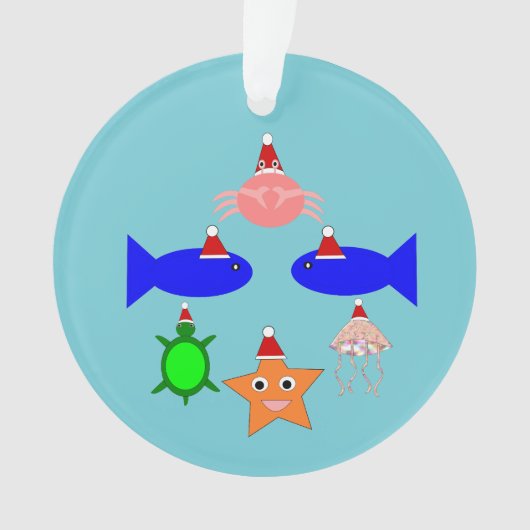 クリスマス海の生き物 オーナメント (正面)