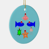 クリスマス海の生き物 セラミックオーナメント (右)