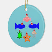 クリスマス海の生き物 セラミックオーナメント (左)