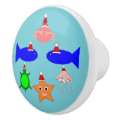クリスマス海の生き物 セラミックノブ (右)