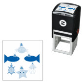 クリスマス海の生き物 セルフインキングスタンプ (インサイチュ)