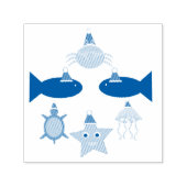 クリスマス海の生き物 セルフインキングスタンプ (デザイン)