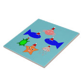 クリスマス海の生き物 タイル (側面)