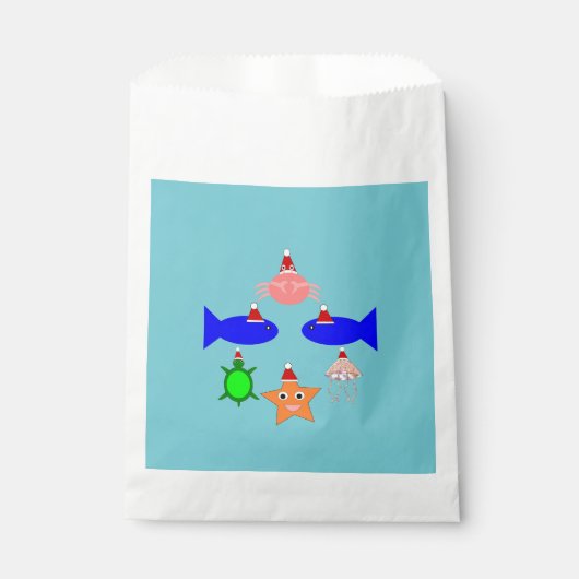 クリスマス海の生き物 フェイバーバッグ (正面)